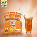 Instant Fruit Drink Mix - Natural Orange Powder, 50% Less Sugar, With 8 Vitamins & Minerals