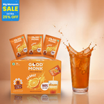 Instant Fruit Drink Mix - Natural Orange Powder, 50% Less Sugar, With 8 Vitamins & Minerals