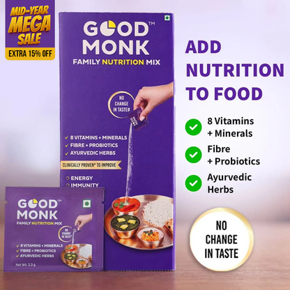 Family Nutrition Mix: Clinically Proven to improve Energy, Immunity & Gut Health