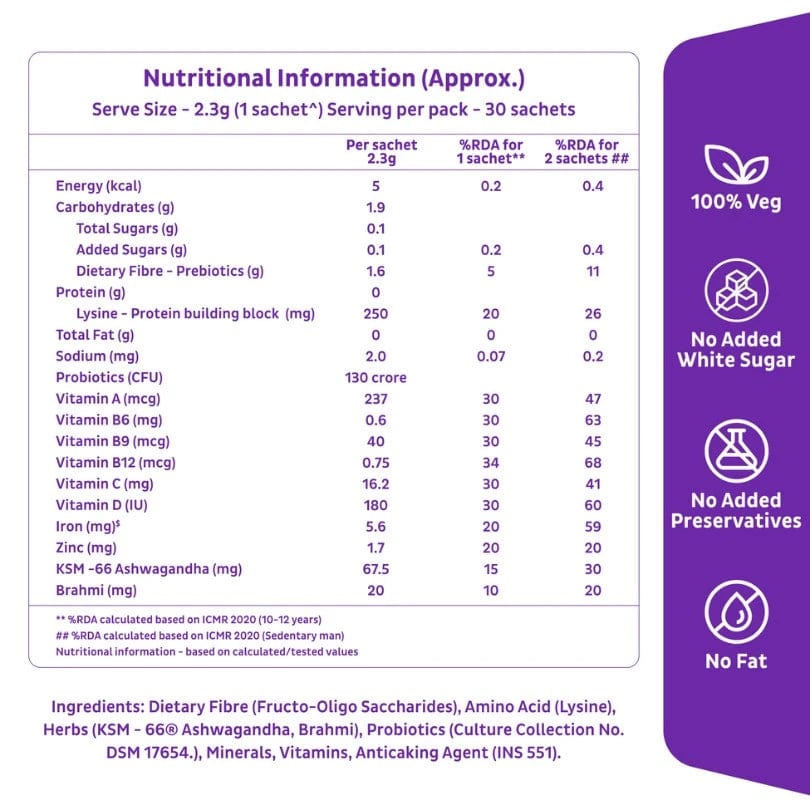 Family Nutrition Mix Value Pack Jar: Clinically Proven to improve Energy, Immunity & Gut Health Nutrition Mixes