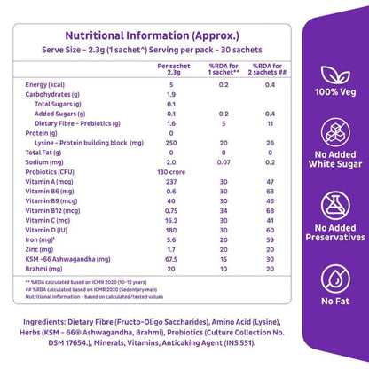 Family Nutrition Mix Value Pack Jar: Clinically Proven to improve Energy, Immunity & Gut Health Nutrition Mixes