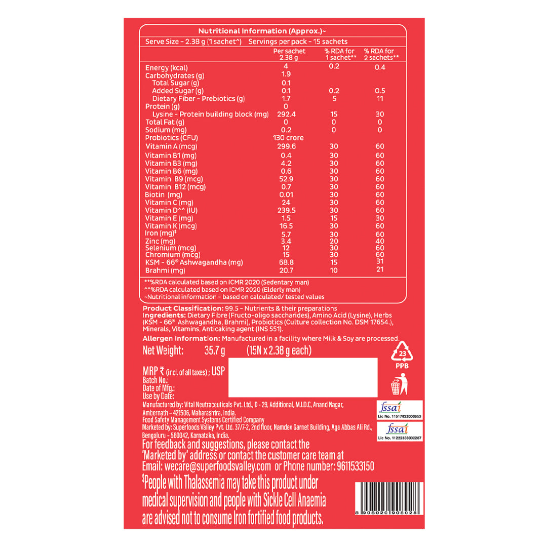 Healthy 50+ Nutrition Mix for Seniors: Clinically Designed to Improve Energy, Bone Health & Gut Health