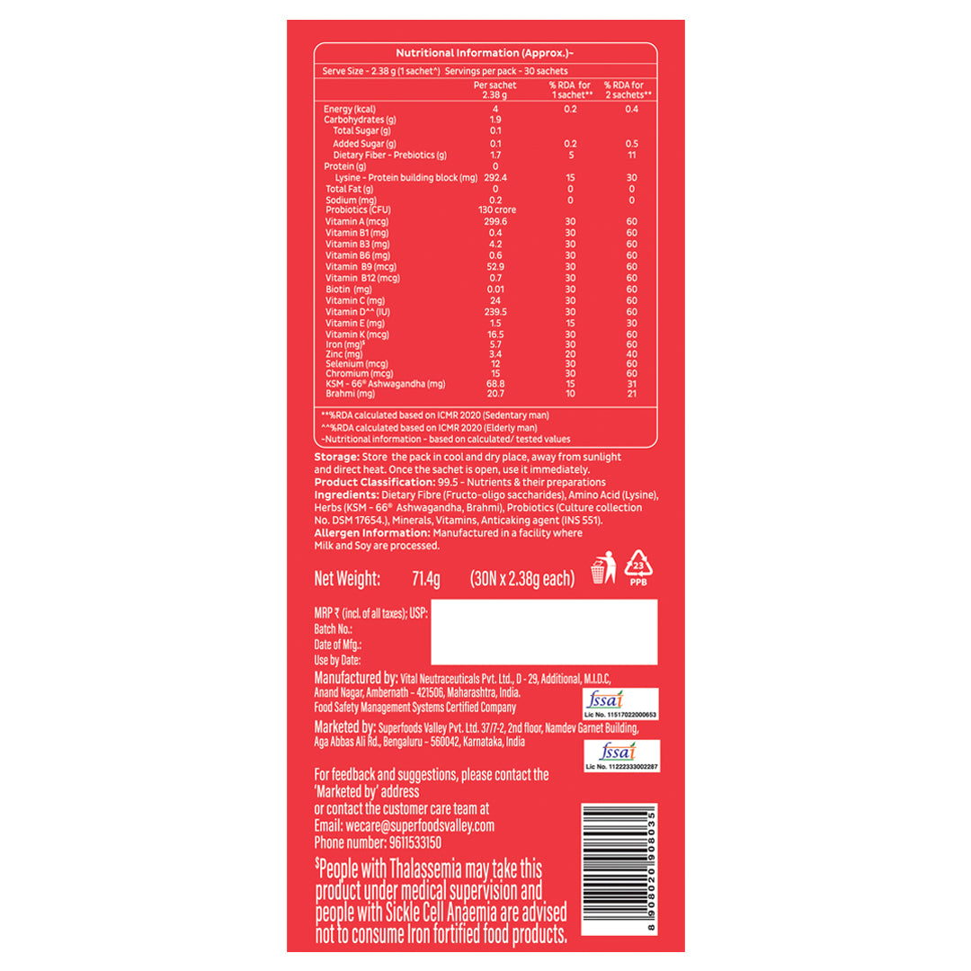 Healthy 50+ Nutrition Mix for Seniors: Clinically Designed to Improve Energy, Bone Health & Gut Health