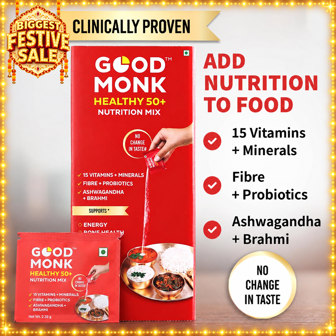 Healthy 50+ Nutrition Mix for Seniors: CLINICALLY PROVEN to Improve Energy, Immunity & Gut Health