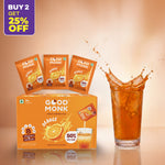 Instant Fruit Drink Mix - Natural Orange Powder, 50% Less Sugar, With 8 Vitamins & Minerals