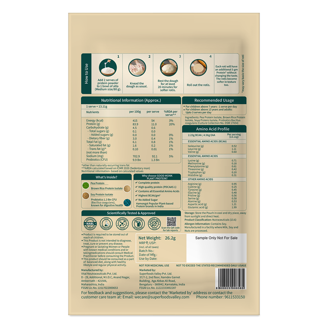 Plant Protein For Rotis - Trial Pack