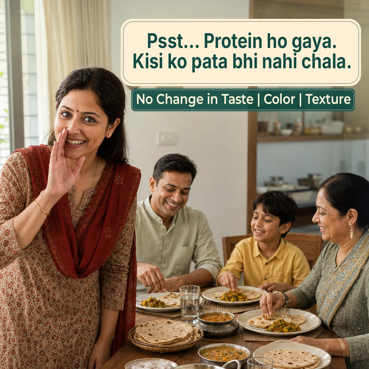 Plant Protein Powder for Rotis - Add to Atta