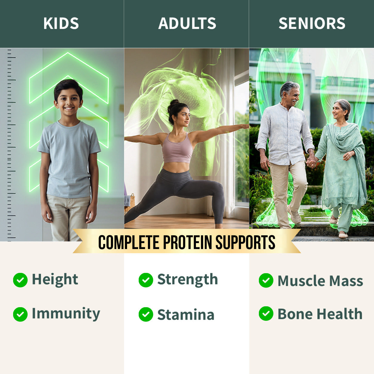 Plant Protein Powder for Rotis - Add to Atta